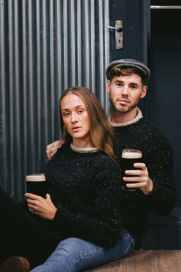Ladies 'Guinness' Tweed Fleck Sweater