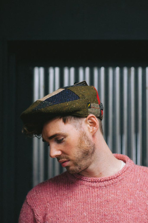 Men's Donegal Flecked Tweed Sweater Dusty Pink