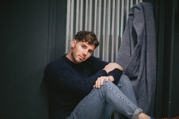 Crew Bay Sweater with Ribbed Sides