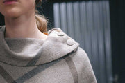 Hawthorn Poncho with High Neck