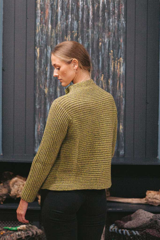 Autumn Cashmere and Wool 2 Button Ribbed Cardigan